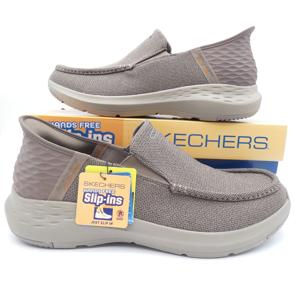 Skechers Mens Slip-ins Parson Ralven Taupe Loafers 204804/TPE Size 13 NEW